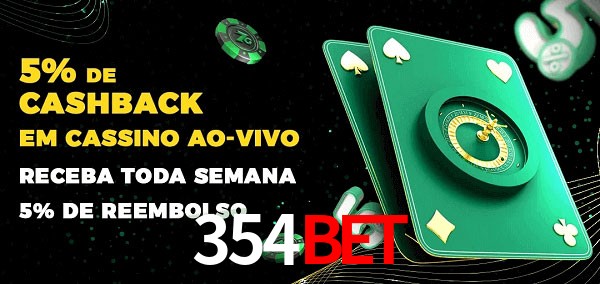 Promoções do cassino ao Vivo 354bet